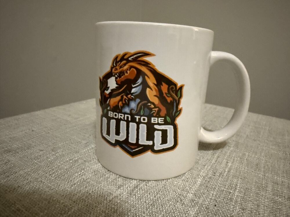 Born To Be Wild Dragon Mug Orca Coatings Ceramic Coffee Cup 11oz Made in China